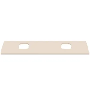 Waschtischplatte i.life B je ein Ausschnitt rechts und links für zwei Schalen 1202x507x18mm Weiß matt Waschtischplatte i.life B je ein Ausschnitt rechts und links für zwei Schalen 1202x507x18mm Weiß matt