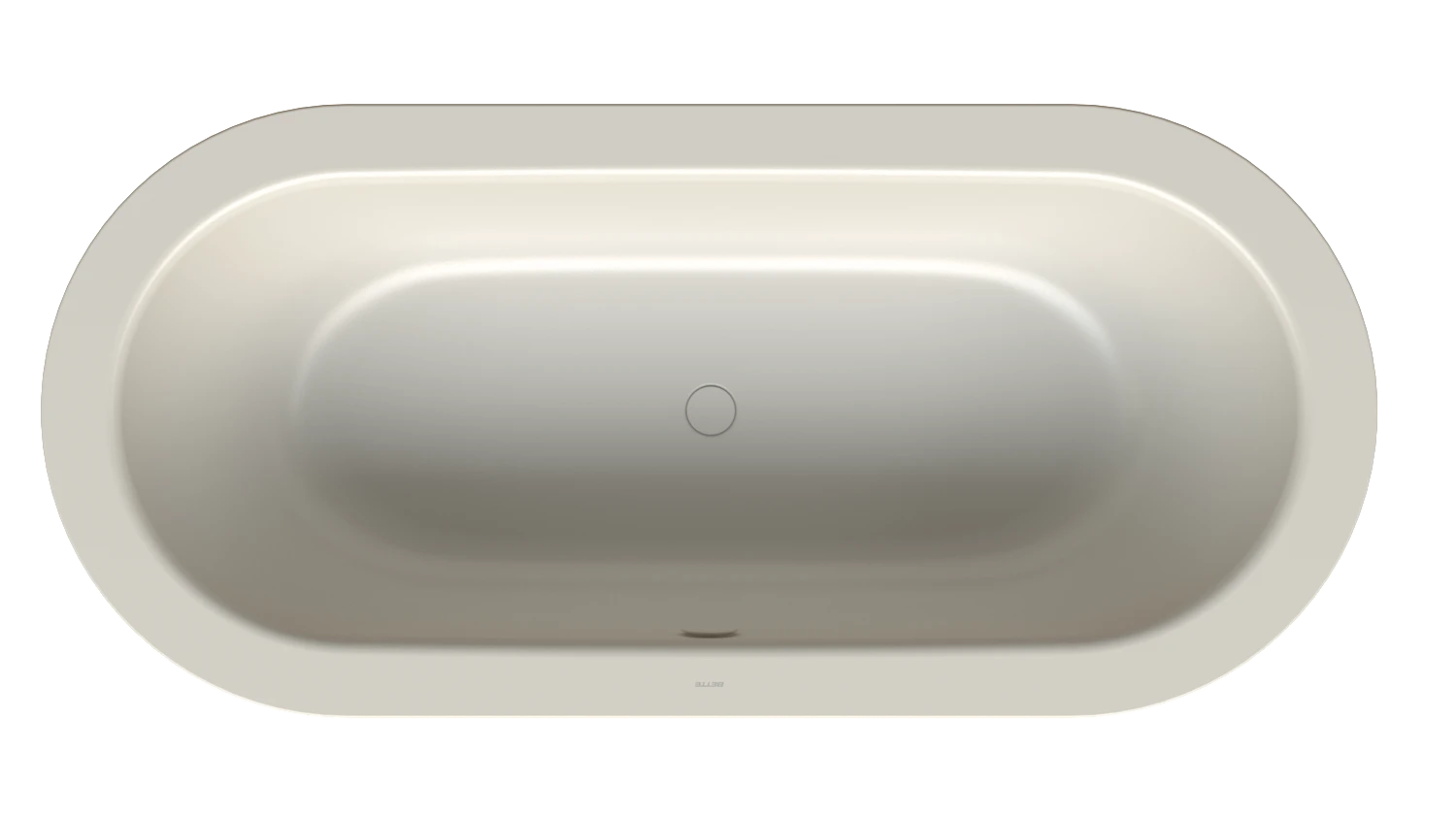 Bette Badewanne „BetteStarlet Oval Silhouette“ freistehend oval 185 × 85 cm in Flax