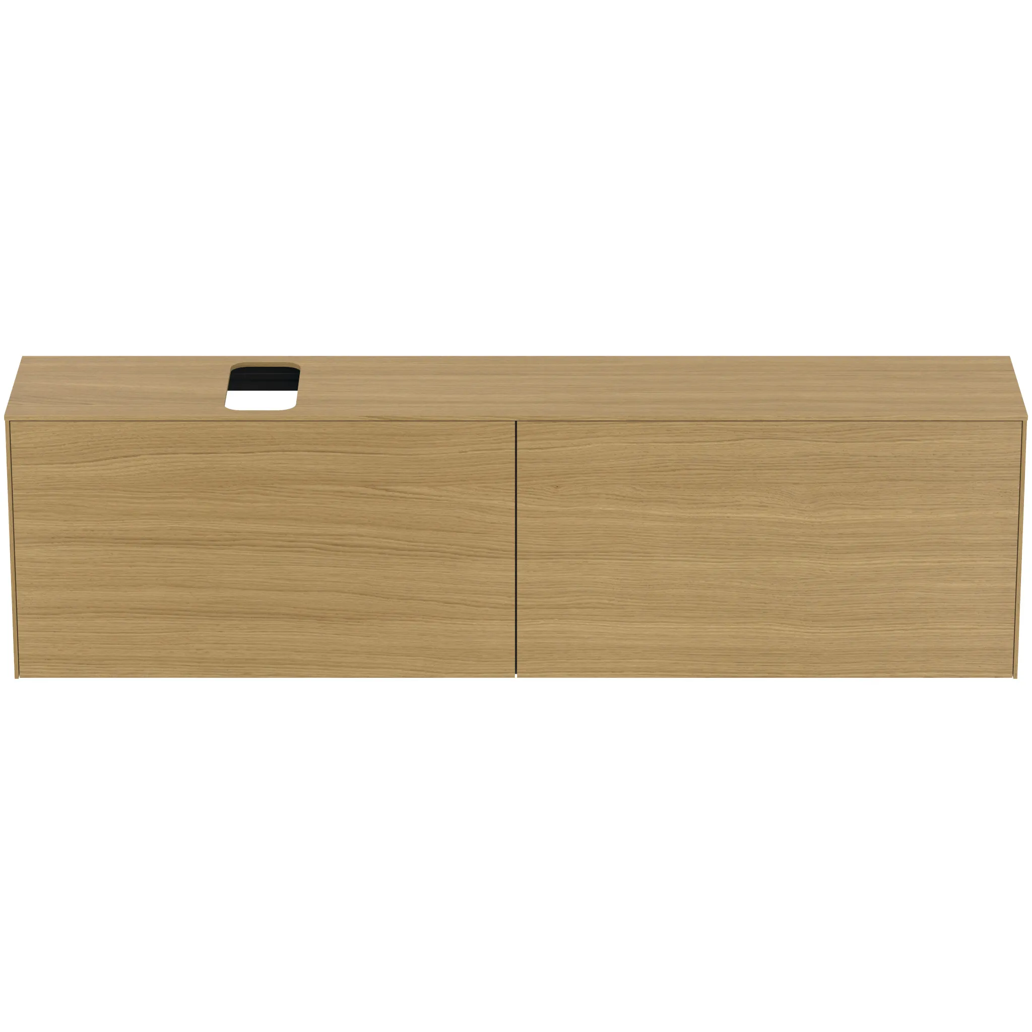 Ideal Standard Conca Waschtischunterschrank, Eiche hell, 1987x373x550 mm, 2 Auszüge mit Push-Open und Softclose-Einzug Ideal Standard Conca Waschtischunterschrank, Eiche hell, 1987x373x550 mm, 2 Auszüge mit Push-Open und Softclose-Einzug