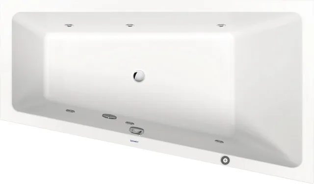 Duravit Whirlwanne „No.1“ trapez 1700 × 1000 mm, rechts mit Jet Project, in Weiß Duravit Whirlwanne „No.1“ trapez 1700 × 1000 mm, rechts mit Jet Project, in Weiß
