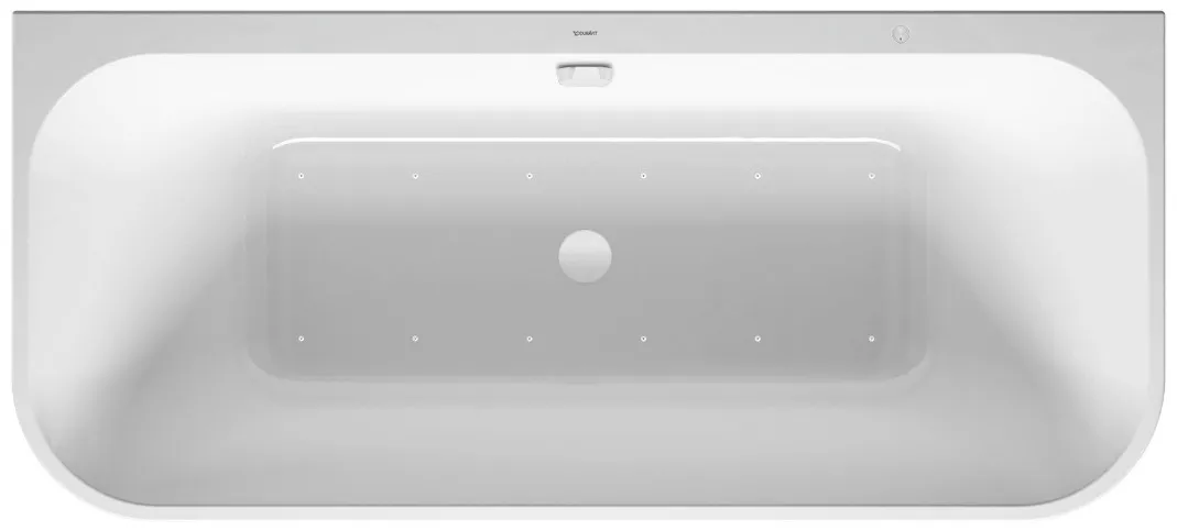 Duravit Whirlwanne „Happy D.2 Plus“ vorwand rechteck 1800 × 800 mm, mittig mit Air-System, in Weiß Duravit Whirlwanne „Happy D.2 Plus“ vorwand rechteck 1800 × 800 mm, mittig mit Air-System, in Weiß