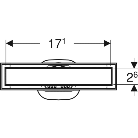 Geberit befliesbare Duschrinne „CleanLine“ Modell 154455001 Geberit befliesbare Duschrinne „CleanLine“ Modell 154455001
