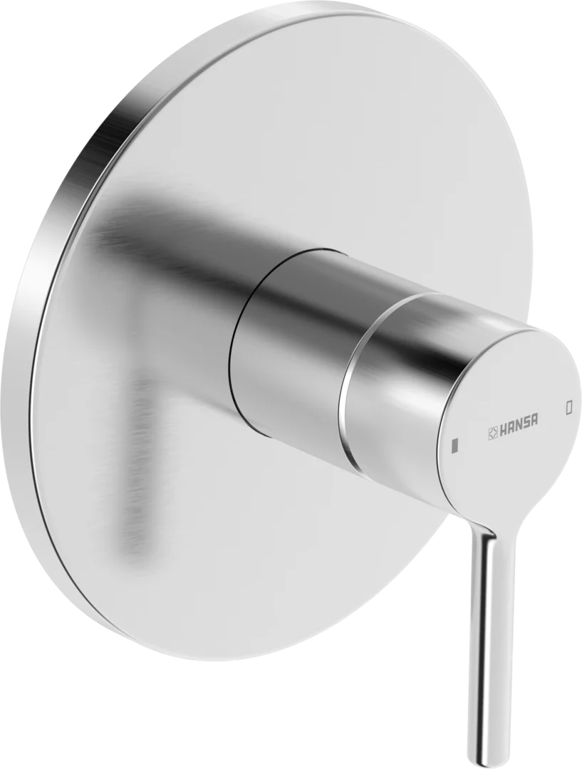 HansaVANTIS Duscharmatur Hansavantis 2022 EHM Fertigset für Brause-Batterie 8261 Rosette rund Stahl gebürstet HansaVANTIS Duscharmatur Hansavantis 2022 EHM Fertigset für Brause-Batterie 8261 Rosette rund Stahl gebürstet