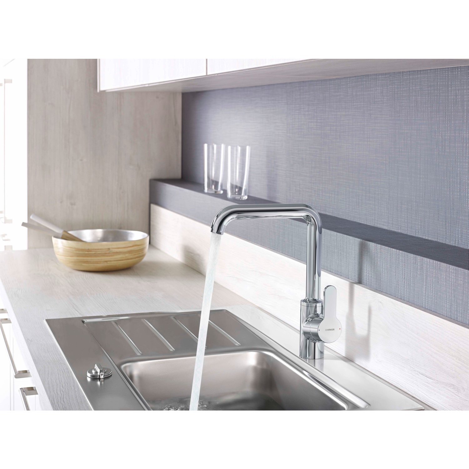 HansaPRIMO Einhebelmischer Küchenarmatur HansaPRIMO 4920 Ausladung 192 mm DN15 Chrom HansaPRIMO Einhebelmischer Küchenarmatur HansaPRIMO 4920 Ausladung 192 mm DN15 Chrom