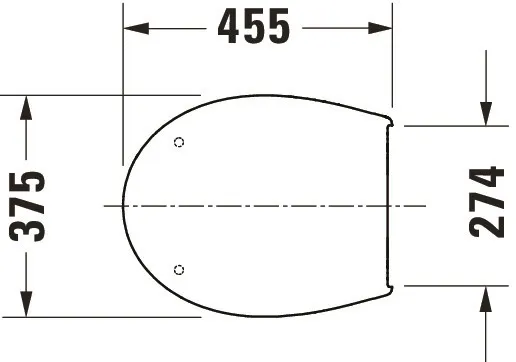 Duravit WC-Sitz 37,5 × 45,5 × 4,2 cm