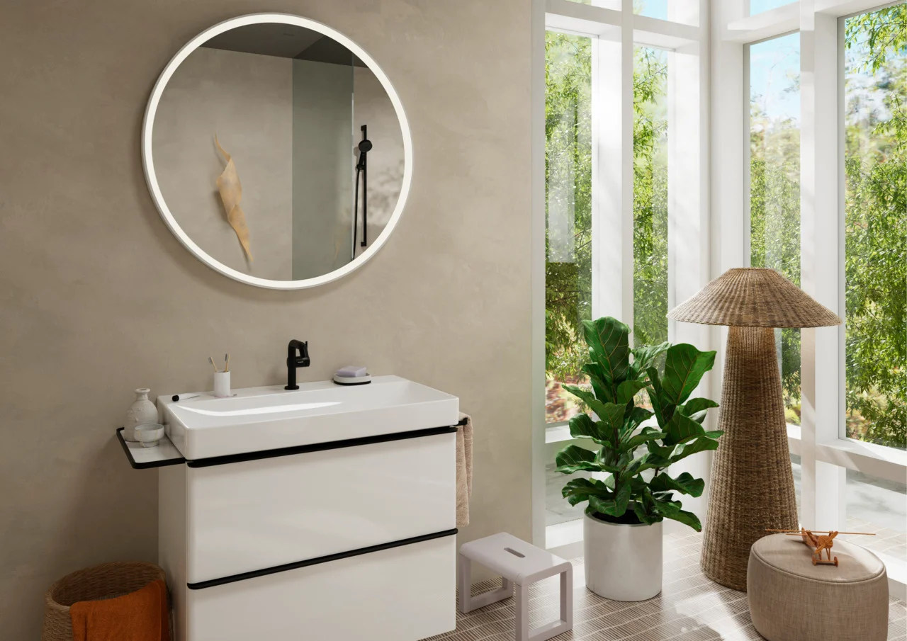 Hansgrohe Xelu Q Waschtisch, weiß, 800x480 mm, wandhängend, mit Hahnloch, ohne Überlauf, SmartClean Glasur Hansgrohe Xelu Q Waschtisch, weiß, 800x480 mm, wandhängend, mit Hahnloch, ohne Überlauf, SmartClean Glasur