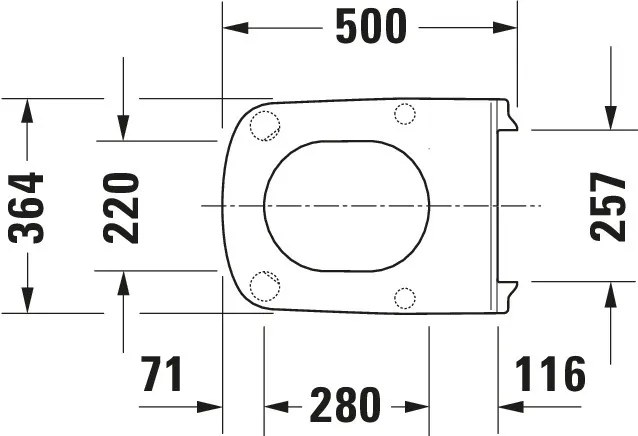 Duravit WC-Sitz „DuraStyle“ Vital 37,9 × 50,7 × 4,3 cm