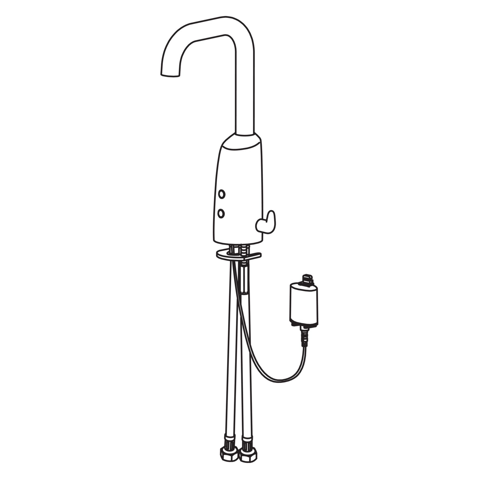 Hansa Waschtischarmatur, elektronisch „Electra“ Ausladung 120 mm in Chrom Hansa Waschtischarmatur, elektronisch „Electra“ Ausladung 120 mm in Chrom