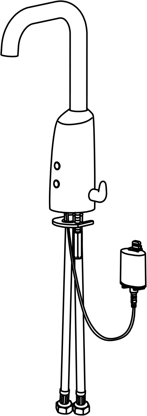 HansaELECTRA Waschtischbatterie HansaELECTRA 6444 6 V Bluetooth Ausladung 120 mm DN15 Chrom HansaELECTRA Waschtischbatterie HansaELECTRA 6444 6 V Bluetooth Ausladung 120 mm DN15 Chrom