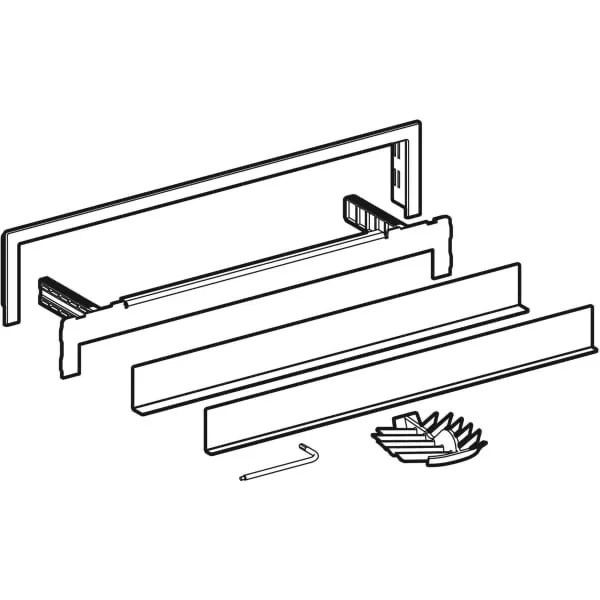 Fertigbauset für Wandablauf, befliesbar, mehrteilig Fertigbauset für Wandablauf, befliesbar, mehrteilig