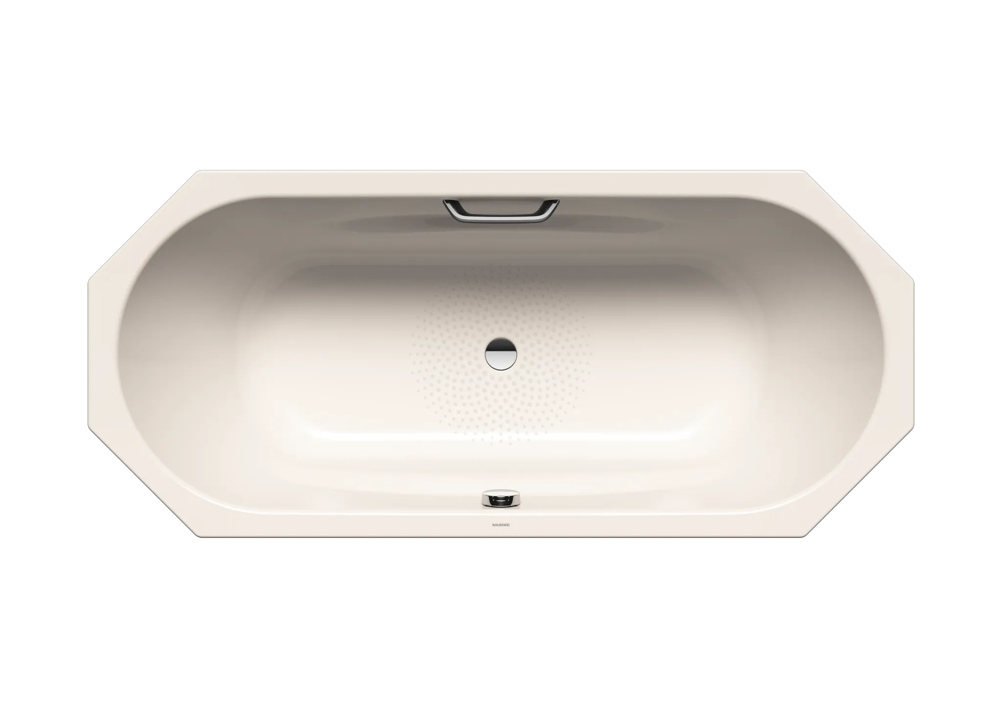Kaldewei Badewanne „Vaio Duo 8“ achteck 180 × 80 cm, mit Grifflochbohrungen in pergamon