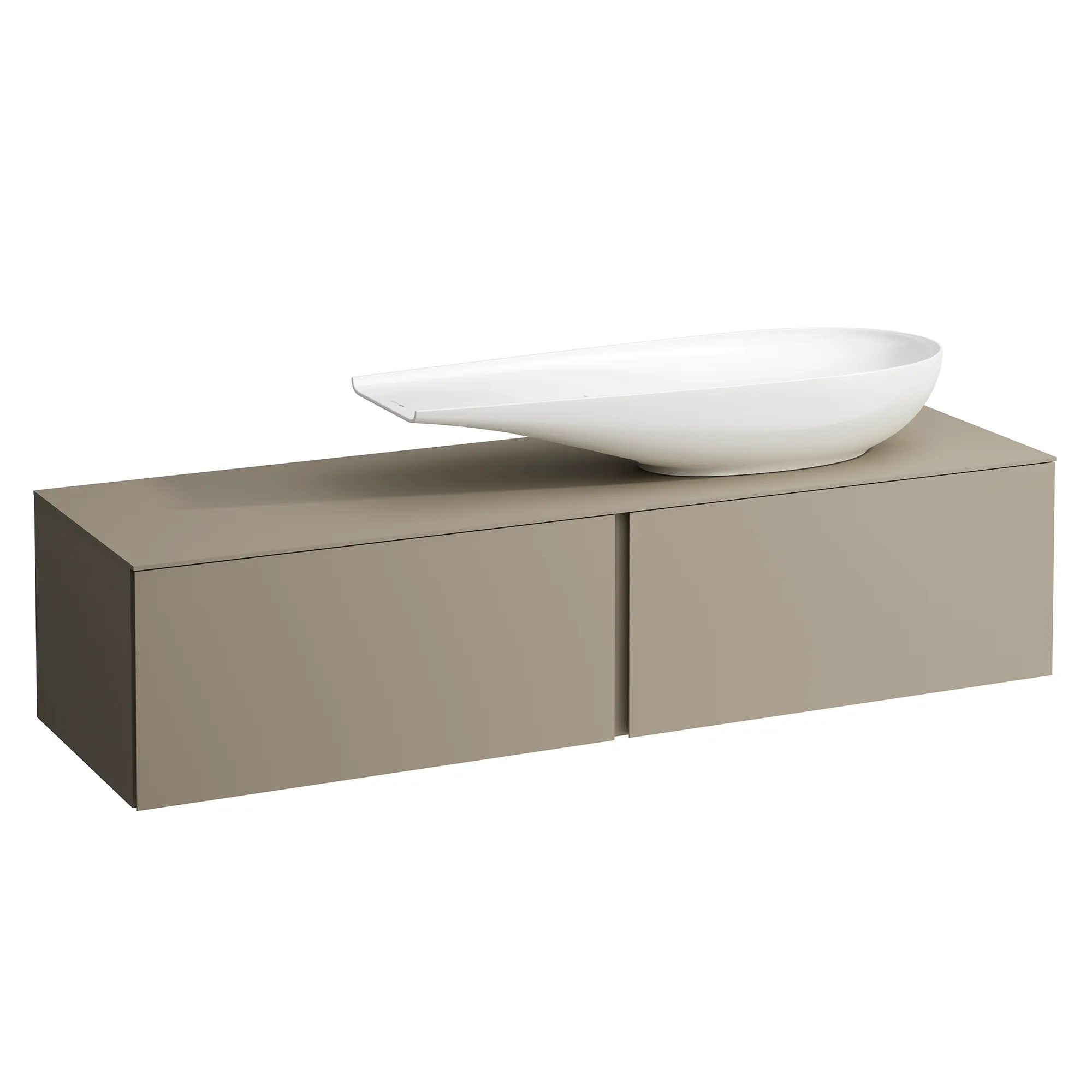 Laufen Schubladenelement ILBAGNOALESSI Pearl Beige 500x1600x370 mm, 2 Schubladen, Vollauszug, Soft-Close, passend zu Waschtisch H818974 Laufen Schubladenelement ILBAGNOALESSI Pearl Beige 500x1600x370 mm, 2 Schubladen, Vollauszug, Soft-Close, passend zu Waschtisch H818974