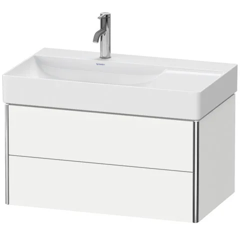 Duravit Waschtischunterschrank wandhängend „XSquare“ 78,4 × 39,7 × 46 cm Weiß Matt