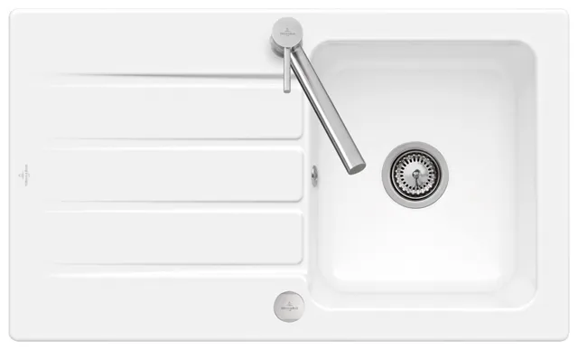 Villeroy & Boch Einbau-Küchenspülbecken „Architectura“ 50 860 × 510 × 220 mm in Weiß Alpin