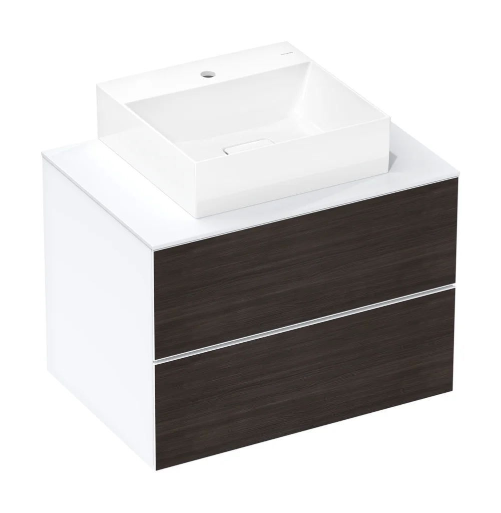 Hansgrohe Aufsatzwaschtisch Xevolos E, weiß, 500x480 mm, geschliffen, SmartClean, glänzend Hansgrohe Aufsatzwaschtisch Xevolos E, weiß, 500x480 mm, geschliffen, SmartClean, glänzend