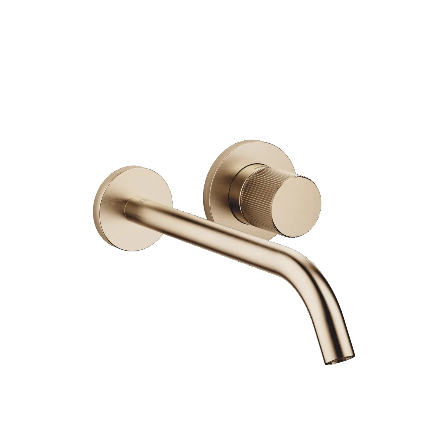 Dornbracht META PURE Waschtisch-Wand-Einhandbatterie ohne Ablaufgarnitur Light Gold gebürstet, Ausladung 250 mm