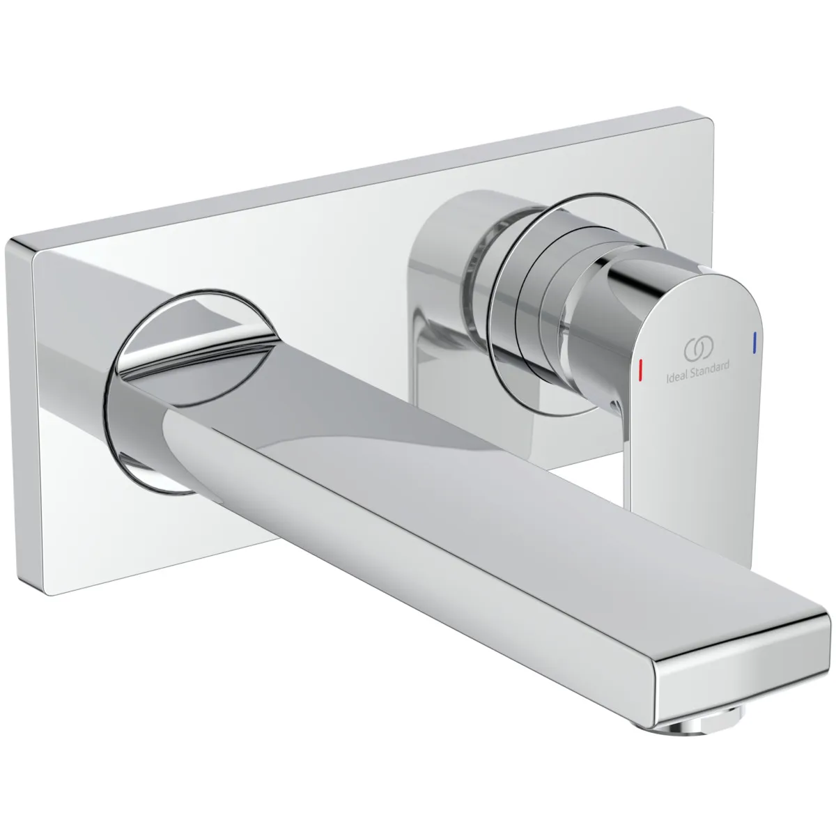Wand-Waschtischarmatur Unterputz Edge, Bausatz 2, 5 l/min., Ausladung 191mm, Chrom Wand-Waschtischarmatur Unterputz Edge, Bausatz 2, 5 l/min., Ausladung 191mm, Chrom