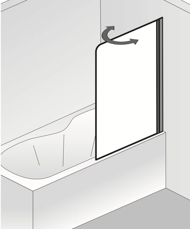 HSK gerahmte Badewannenaufsatz 1-teilig „Favorit Nova“ Glas Klar hell, Profile Alu Silber-matt, H: 1400 mm HSK gerahmte Badewannenaufsatz 1-teilig „Favorit Nova“ Glas Klar hell, Profile Alu Silber-matt, H: 1400 mm