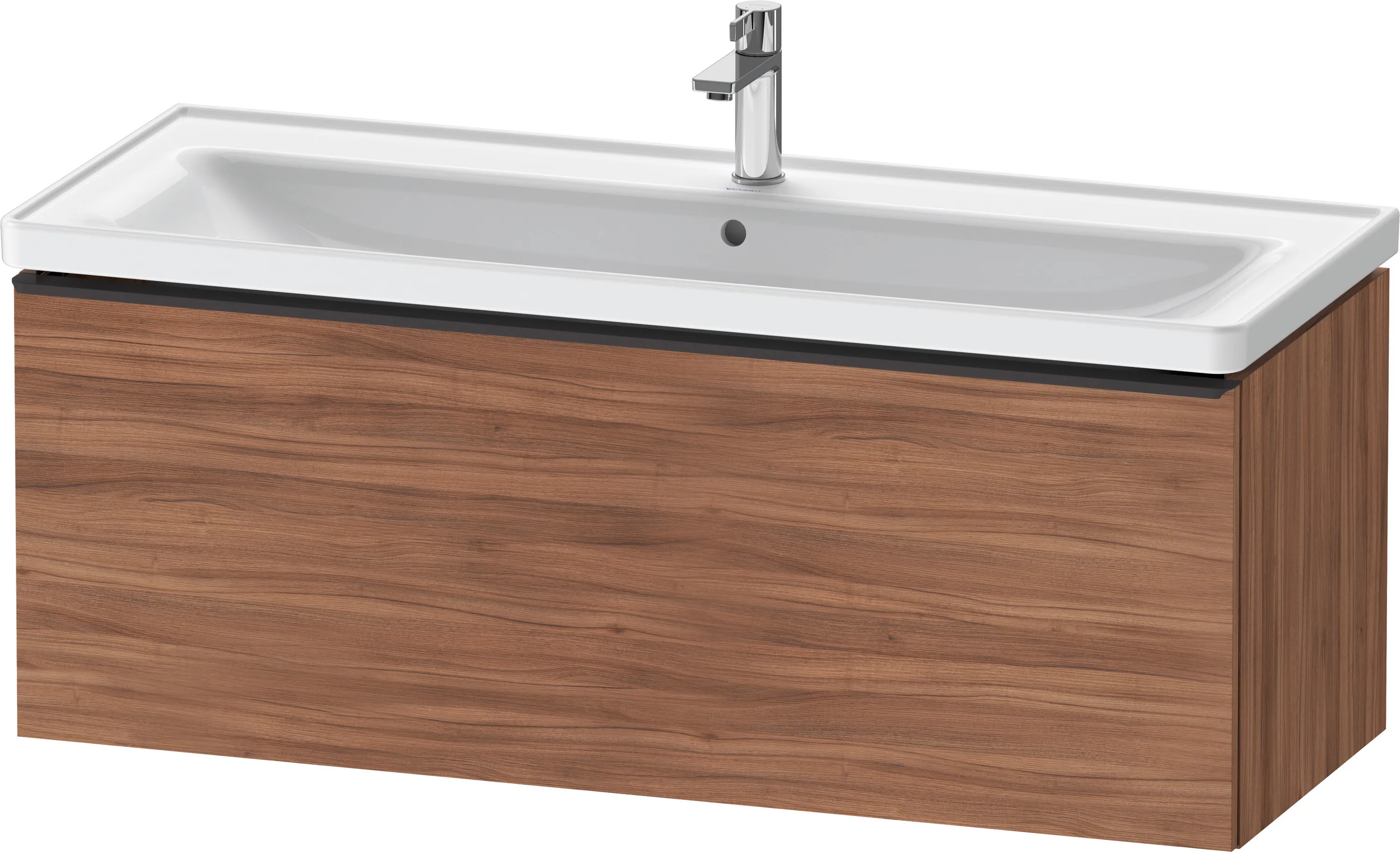 Duravit Waschtischunterschrank wandhängend „D-Neo“ 118,4 × 44 × 45,2 cm in Nussbaum Natur