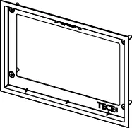 -WC-Abdeckrahmen Metall gebürstet, für WC-Einbaurahmen -WC-Abdeckrahmen Metall gebürstet, für WC-Einbaurahmen