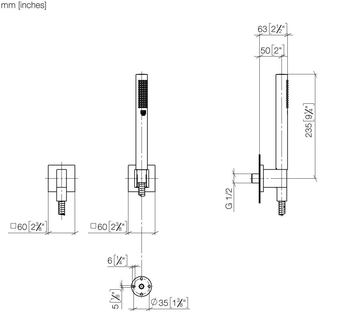 Dornbracht Schlauchbrausegarnitur mit Einzelrosetten FlowReduce - Champagne gebürstet (22kt Gold) Dornbracht Schlauchbrausegarnitur mit Einzelrosetten FlowReduce - Champagne gebürstet (22kt Gold)