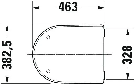 Duravit WC-Sitz „Soleil by Starck“ 38,3 × 46,3 × 4,7 cm