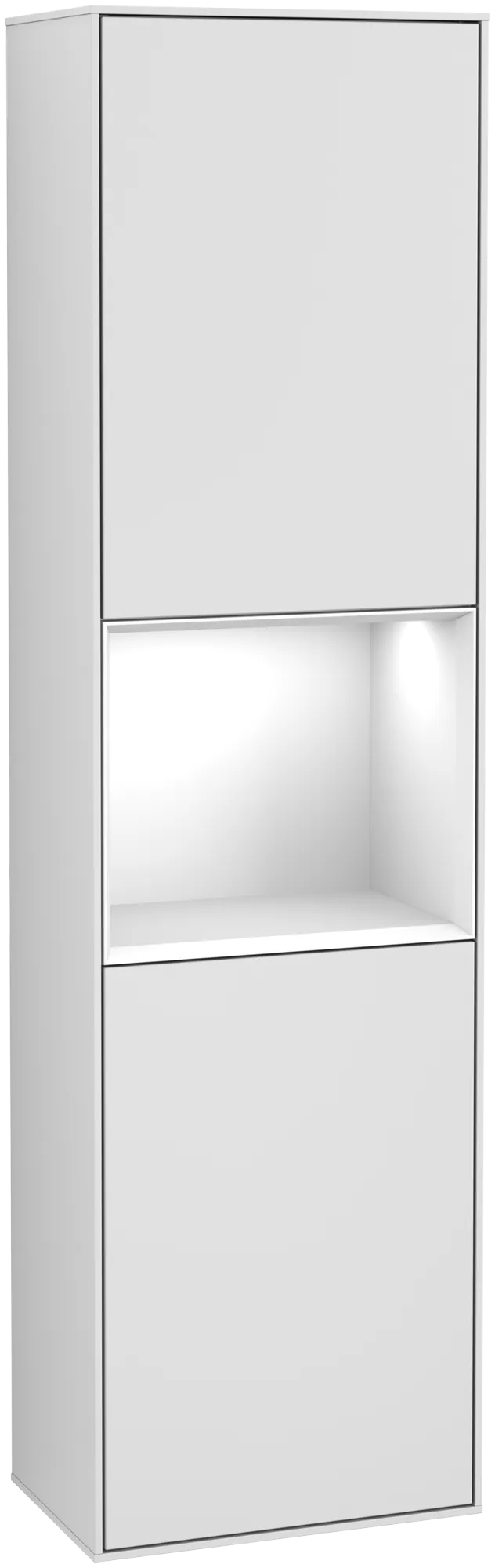 Villeroy & Boch Finion Hochschrank G46, 418x1516x270mm, Beleuchtung, Weiß