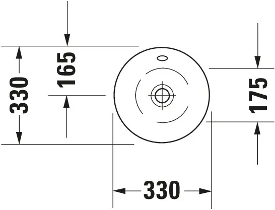 Aufsatzwaschtisch „Starck 1“, mit Überlauf