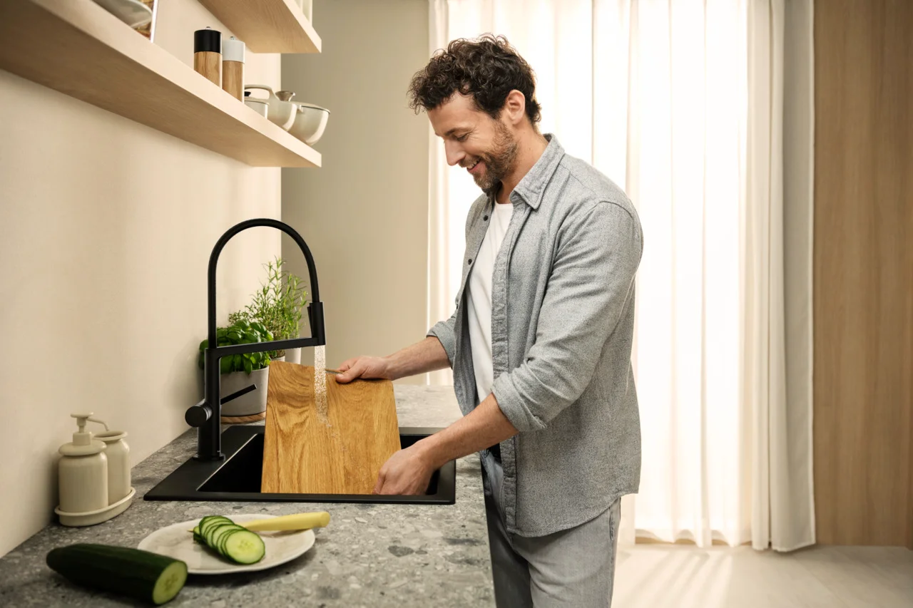 Hansgrohe Talis Select M54 PowderSpray Einhebel-Küchenmischer Semi-Pro, 3 Strahlarten, mattschwarz Hansgrohe Talis Select M54 PowderSpray Einhebel-Küchenmischer Semi-Pro, 3 Strahlarten, mattschwarz