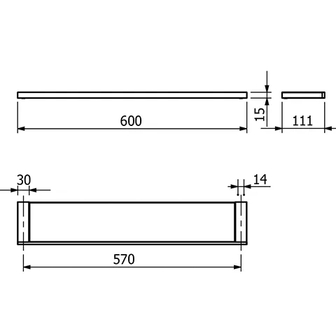 Kludi VELA C Glasablage Brushed Bronze Kludi VELA C Glasablage Brushed Bronze