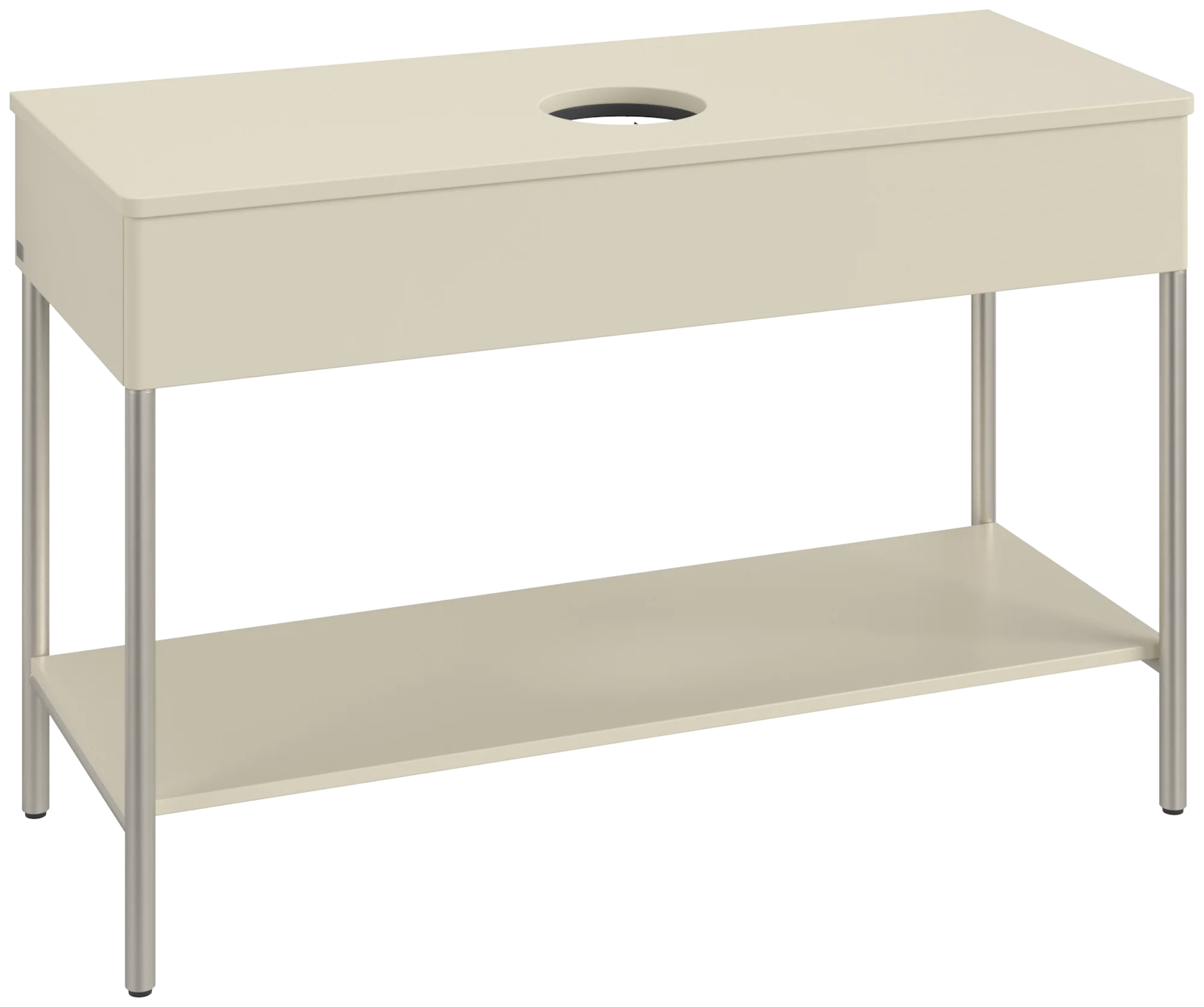 Villeroy & Boch Waschbeckenunterschrank Artis K65010, Silk Grey Matt Lacquer, 1.200 x 782 x 500 mm, Push-to-open Funktion, mit Hahnlochbohrung