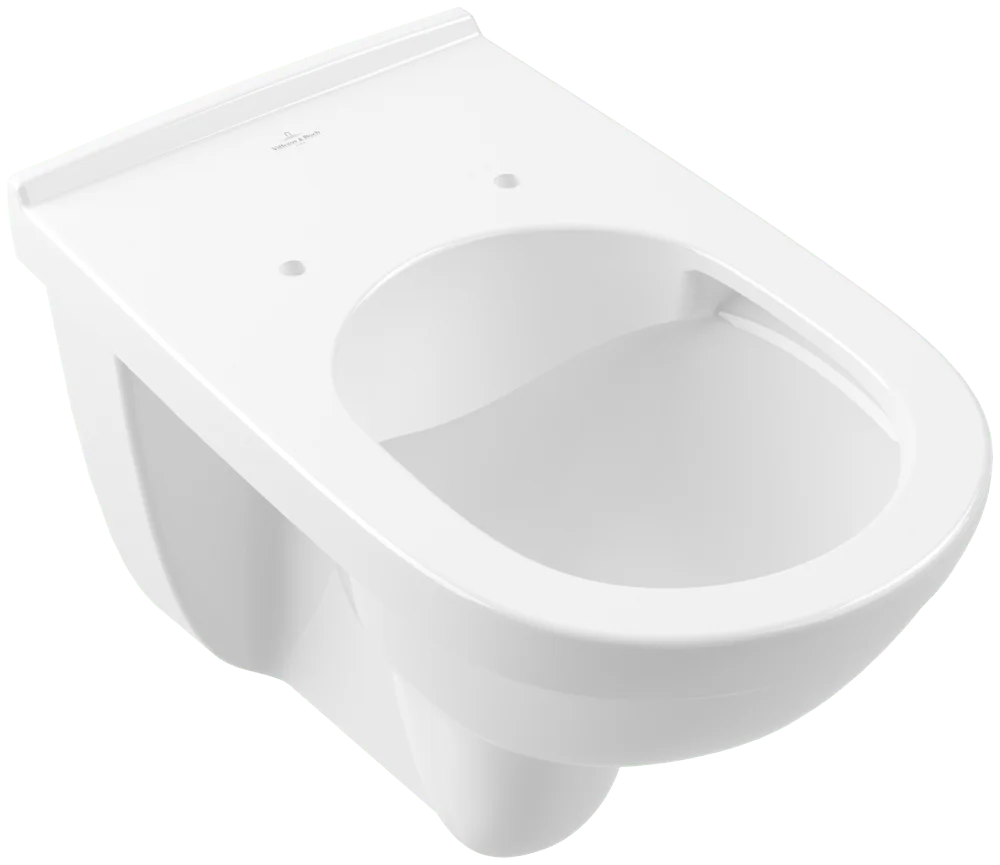 Villeroy & Boch Tiefspül-WC ViCare spülrandlos, oval, weiß Alpin, 360 x 595 mm, Höhe 404 mm, wandhängend, DirectFlush