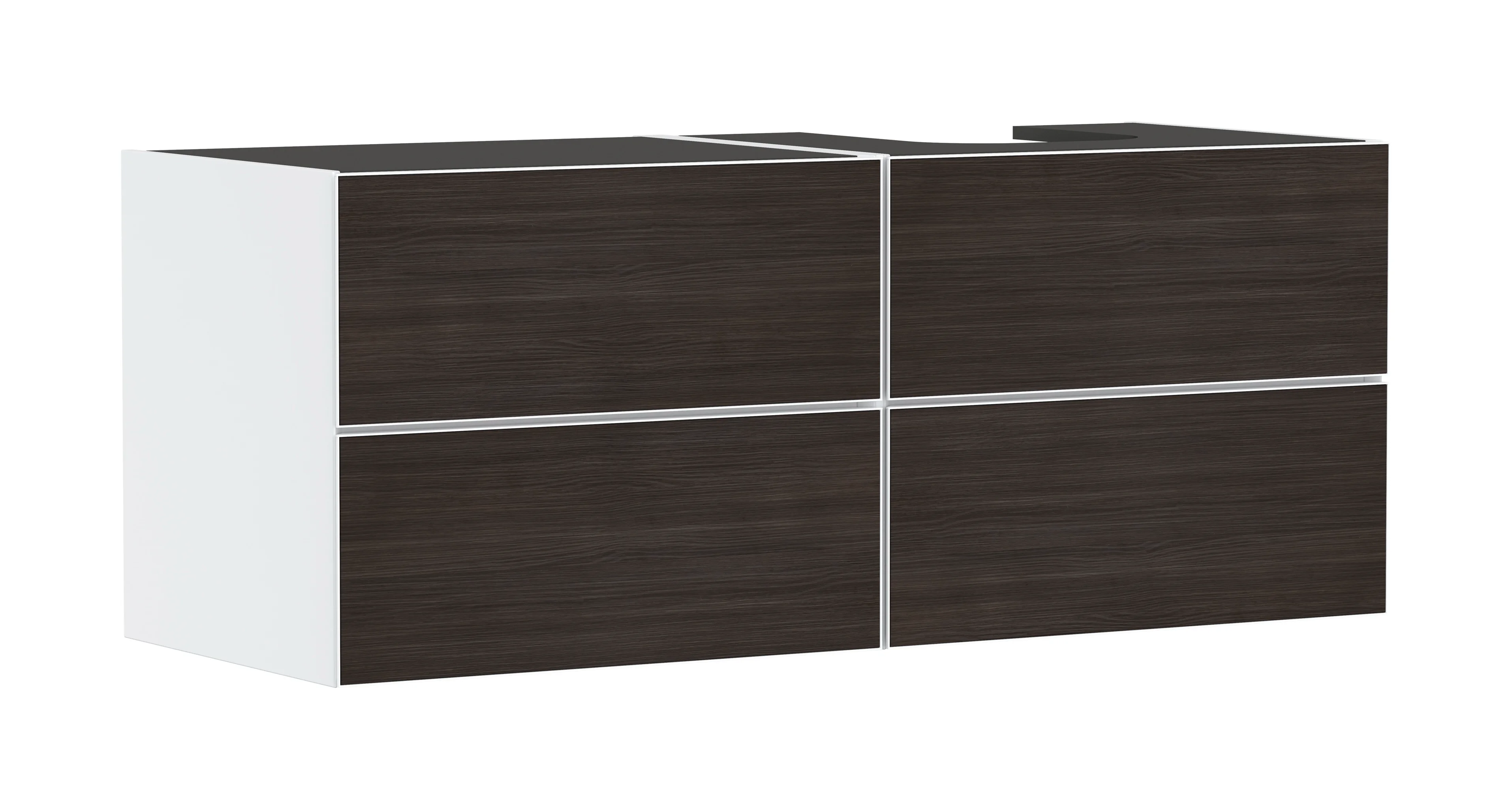 Hansgrohe Xevolos E Waschtischunterschrank Mattweiß 1370/550 mm mit 4 Schubkästen, griff- und geräuschlos, SoftClose, Wandmontage Hansgrohe Xevolos E Waschtischunterschrank Mattweiß 1370/550 mm mit 4 Schubkästen, griff- und geräuschlos, SoftClose, Wandmontage