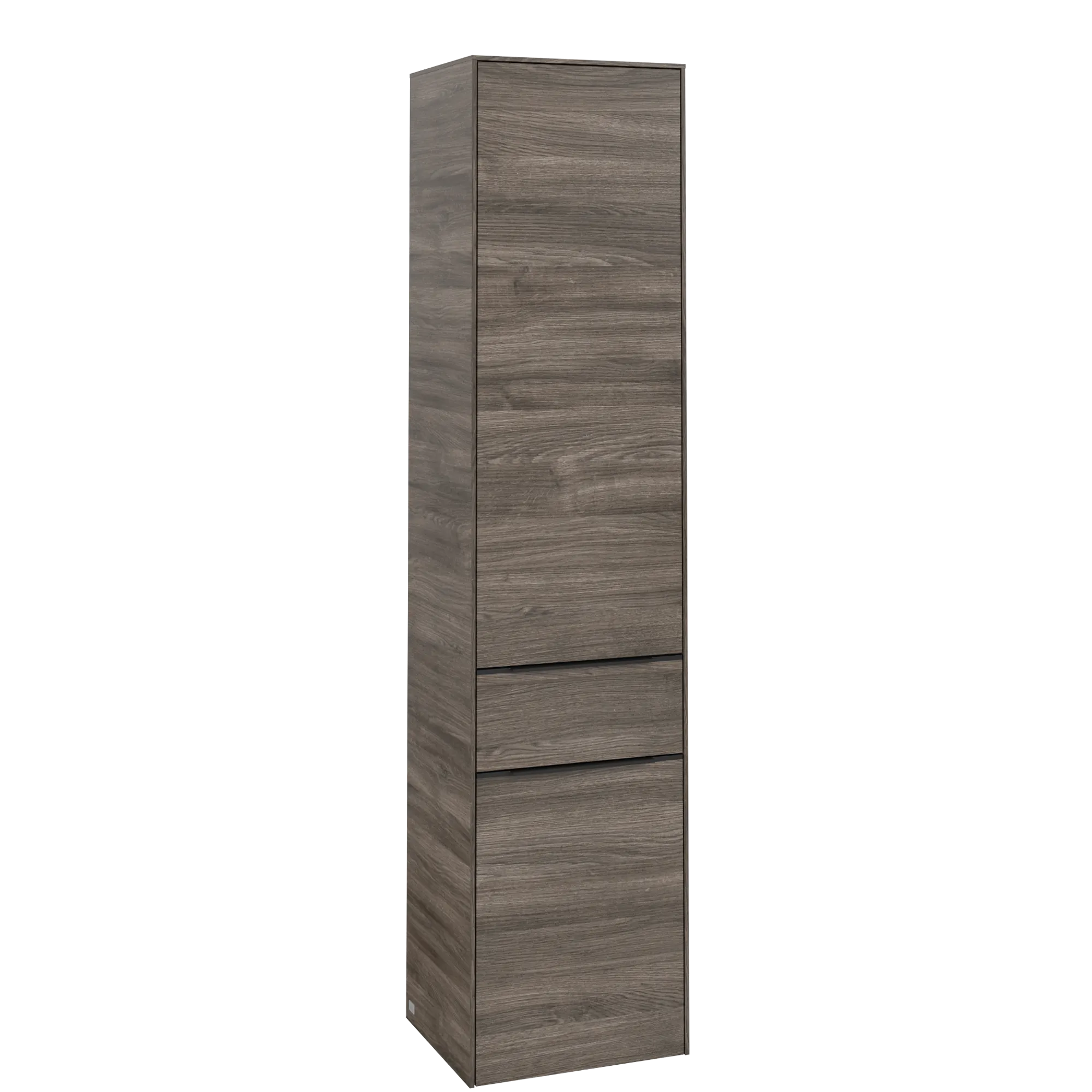 Villeroy & Boch Hochschrank Subway 3.0 C59101, eckig, Stone Oak, 400 x 1710 mm, 2 Türen, 1 Auszug, SoftClosing, Wandmontage