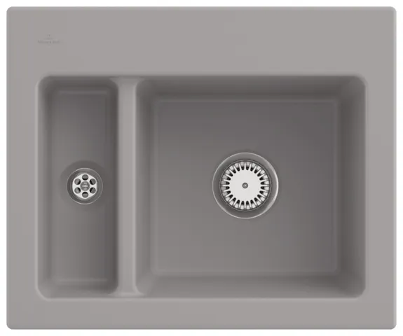 Villeroy & Boch Einbau-Küchenspülbecken „Subway“ 60 XM 620 × 510 × 225 mm, für Becken rechts in Fossil Villeroy & Boch Einbau-Küchenspülbecken „Subway“ 60 XM 620 × 510 × 225 mm, für Becken rechts in Fossil