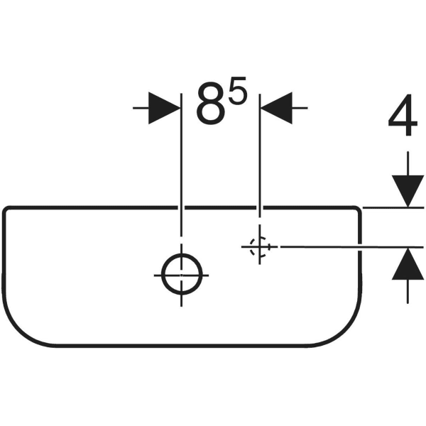 Spülkasten „iCon“ 37,5 × 42,5 × 14,5 cm in weiß alpin