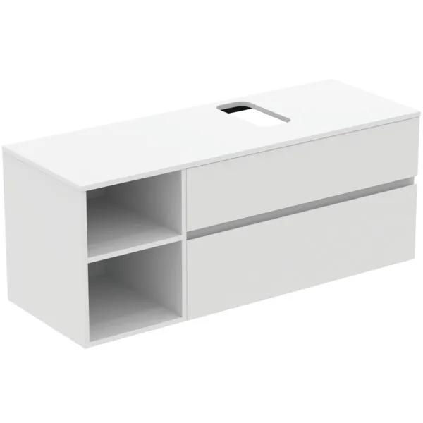 Ideal Standard Waschtischunterschrank Finesse 1402x505x558mm Weiß matt Ideal Standard Waschtischunterschrank Finesse 1402x505x558mm Weiß matt