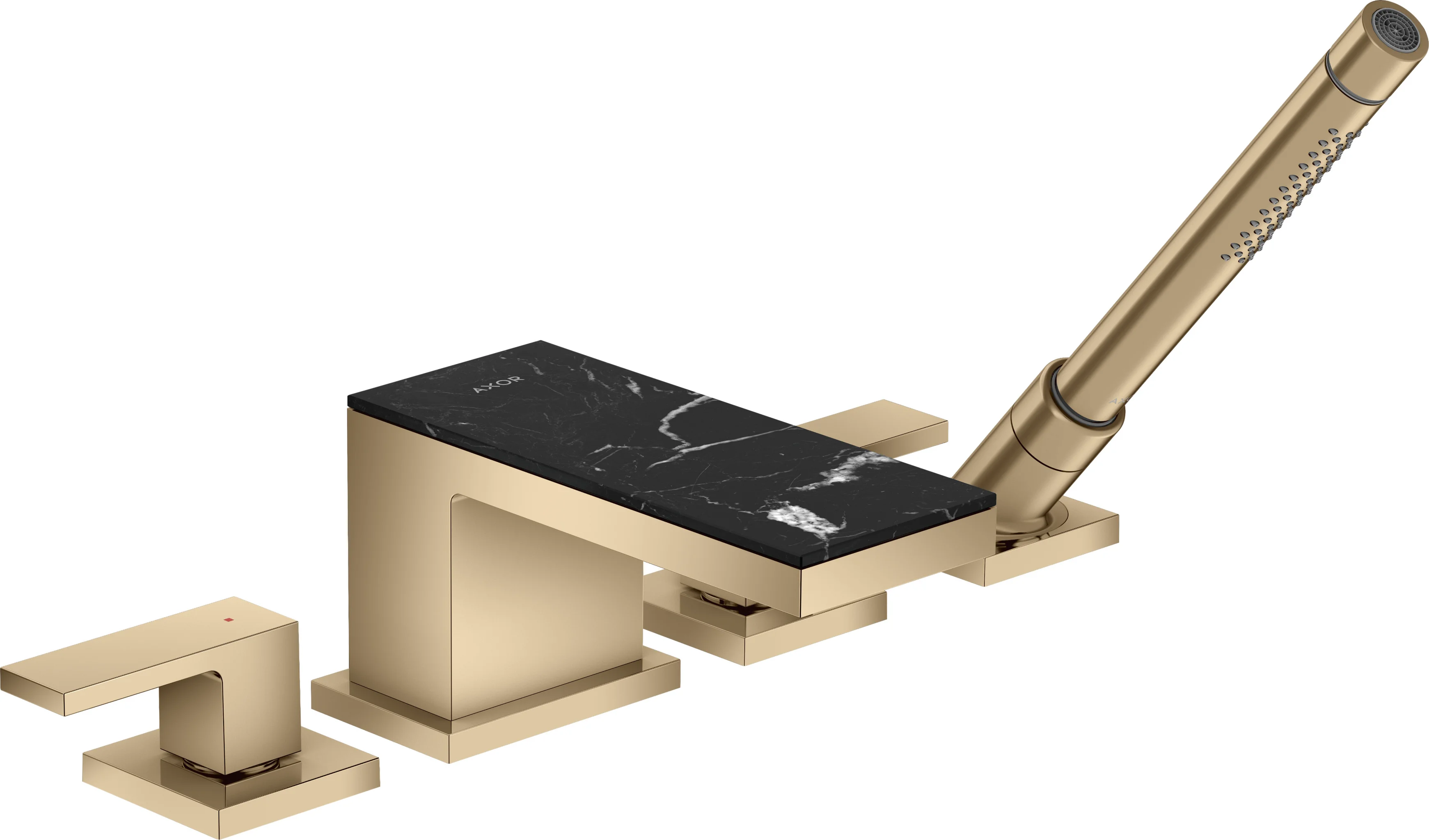 Hansgrohe AXOR MyEdition Platte 200 mm Marmor Nero Marquina abnehmbar