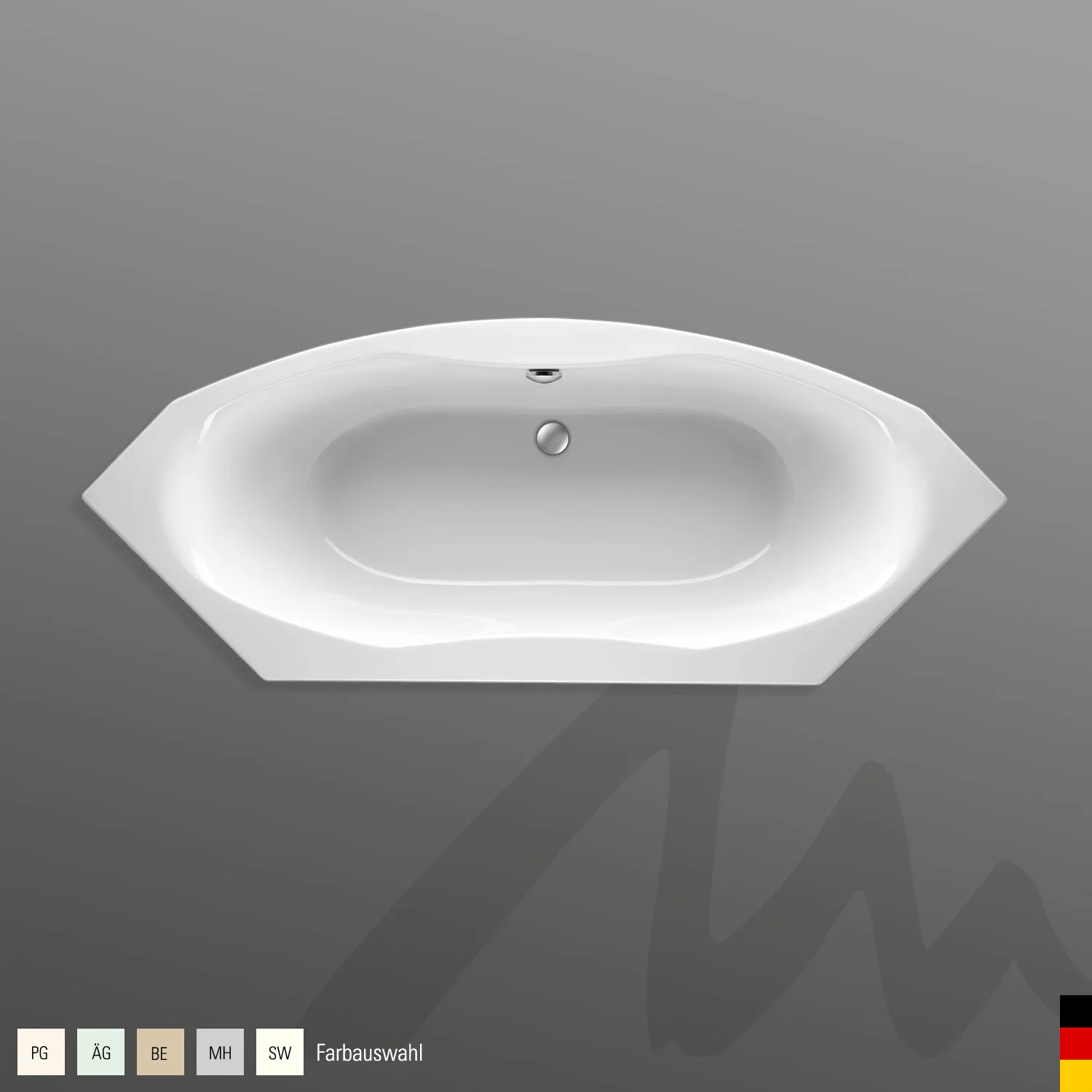 Mauersberger arista Acryl-Badewanne arista 201/80 2010x800x460, Farbgruppe: 2