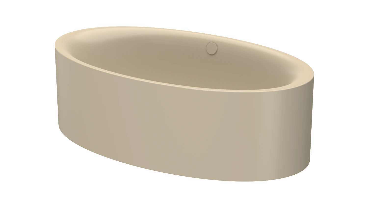 Bette oval Badewanne „BetteEve Oval Silhouette“ 180 × 100 cm in Sand
