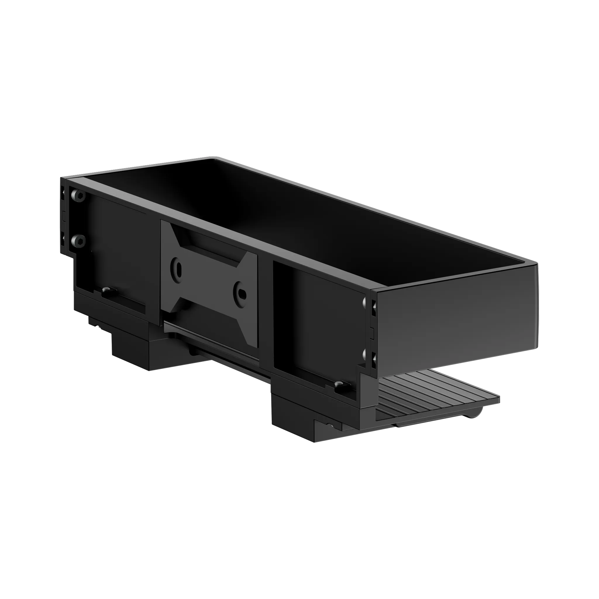 KEUCO EDITION 11 Duschablage mit Glasabzieher schwarz matt