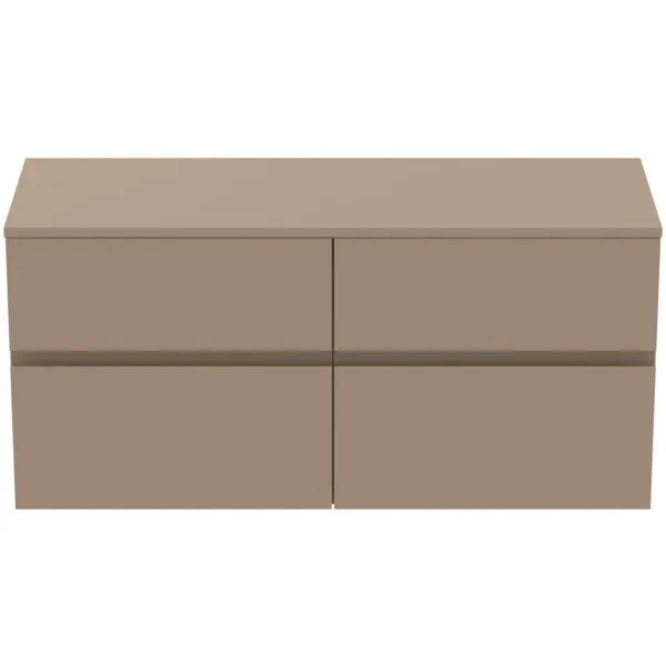 Ideal Standard Waschtischunterschrank Finesse ohne Ausschnitt, 1202x440x558mm, 4 Auszüge, Greige matt Ideal Standard Waschtischunterschrank Finesse ohne Ausschnitt, 1202x440x558mm, 4 Auszüge, Greige matt