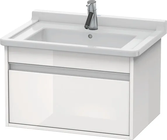 Duravit Waschtischunterschrank wandhängend „Ketho“ 65 × 41 × 45,5 cm Weiß Hochglanz Duravit Waschtischunterschrank wandhängend „Ketho“ 65 × 41 × 45,5 cm Weiß Hochglanz