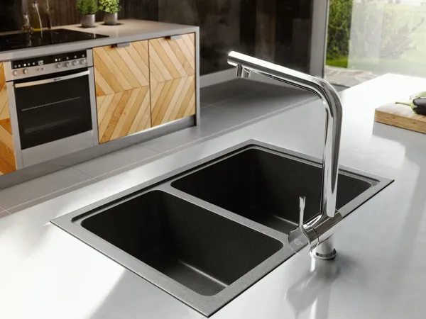 Küchenarmatur Ceralook, mit herausziehbare Handbrause, mit hohem Auslauf, Ausladung 207mm, Chrom Küchenarmatur Ceralook, mit herausziehbare Handbrause, mit hohem Auslauf, Ausladung 207mm, Chrom