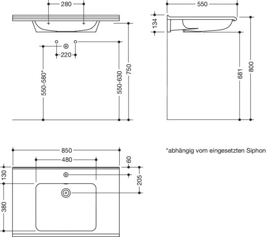 HEWI Waschtisch PG87, modular, Mineralguss, alpinweiß, mit Ablagefläche und tiefem rechteckigem Becken HEWI Waschtisch PG87, modular, Mineralguss, alpinweiß, mit Ablagefläche und tiefem rechteckigem Becken