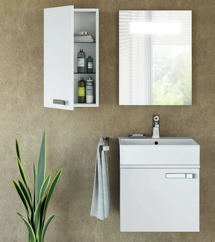 Waschbecken „Strada“ 50 × 42 × 14,5 cm, Hahnlochposition mittig Waschbecken „Strada“ 50 × 42 × 14,5 cm, Hahnlochposition mittig