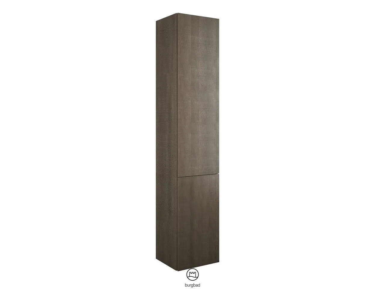 Hochschrank Yumo von burgbad – 350 mm breit, 1760 mm hoch, 2 Türen, 4 Glaseinlegeböden, Tiefe 320 mm