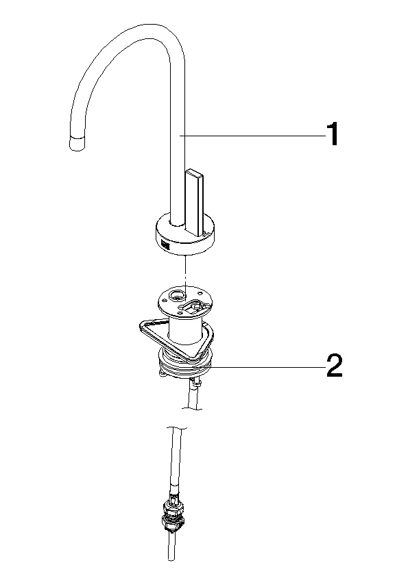 Dornbracht TARA ULTRA Kaltwasserspender Bronze gebürstet, Ausladung 146 mm, Armaturenhöhe 290 mm, Bohrungsdurchmesser 35 mm