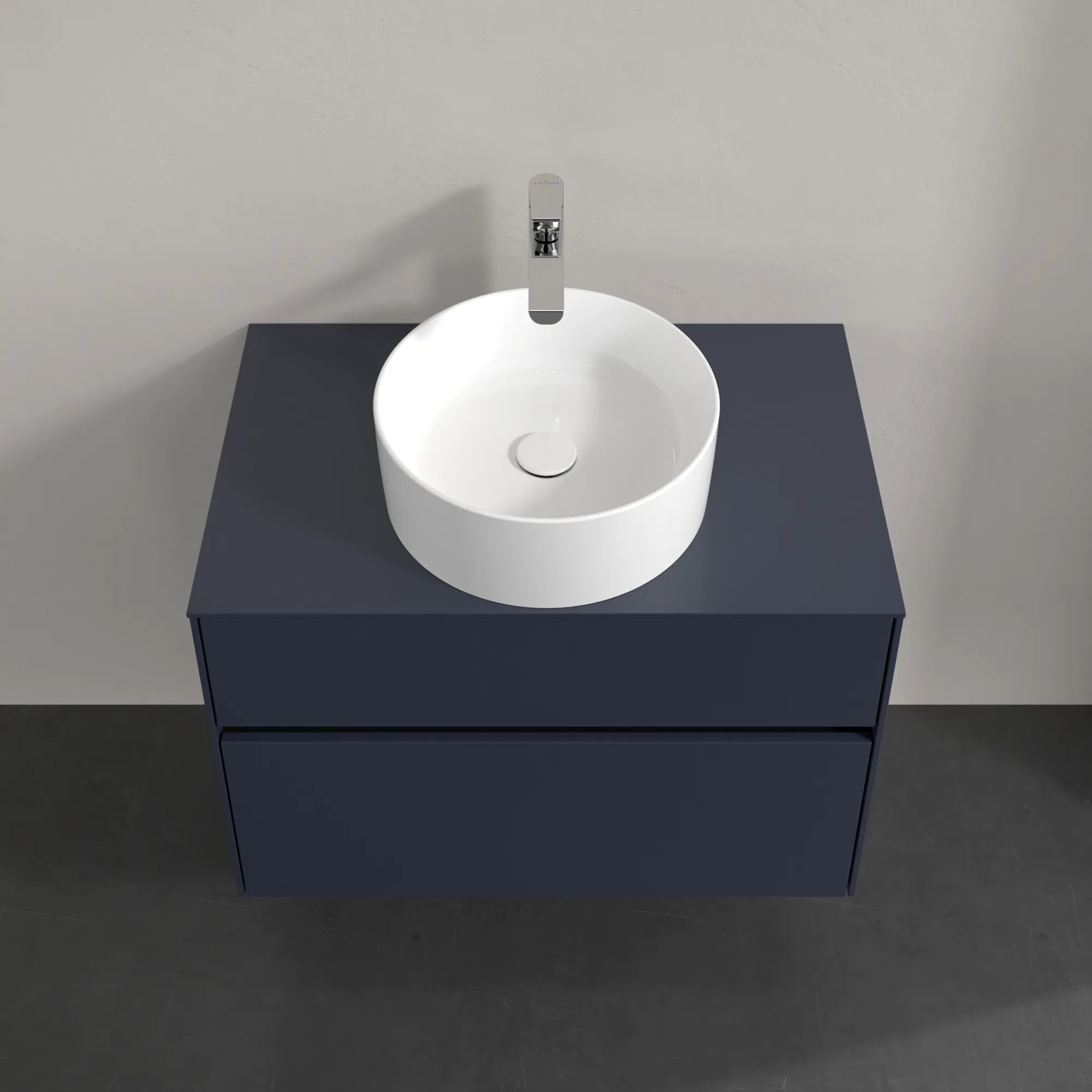 Villeroy & Boch Waschbeckenunterschrank Collaro C03700, Marine Blue, 800 x 548 x 500 mm, mit SoftClosing, 1 Waschbecken, mittige Position Villeroy & Boch Waschbeckenunterschrank Collaro C03700, Marine Blue, 800 x 548 x 500 mm, mit SoftClosing, 1 Waschbecken, mittige Position
