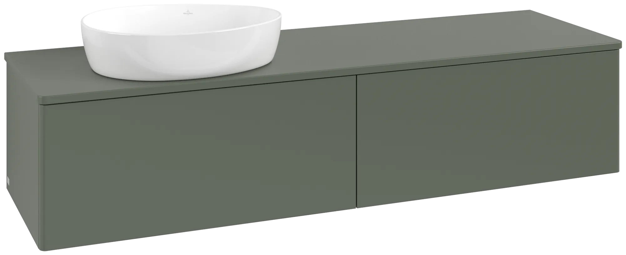 Villeroy & Boch Antao Waschbeckenunterschrank K37_5, 1600x360x500 mm, Leaf Green Matt Lacquer